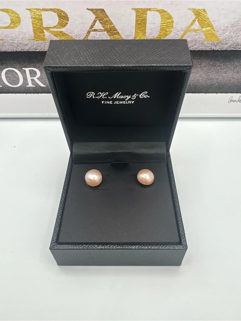 Cultured NWT Freshwater Pearl Stud Earrings - Pink with Silver Posts